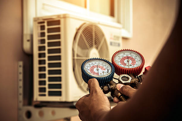 Professional Air Conditioning Service technician working in Broad Brook, CT